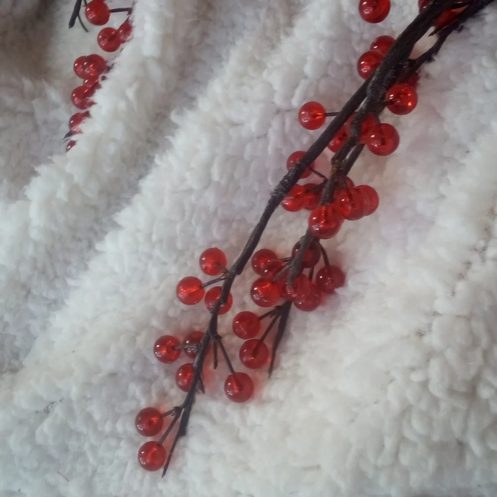 Red Fruit Faux For you Flowers or Decor